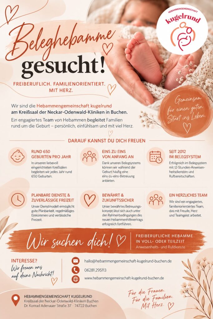 Beleghebamme gesucht